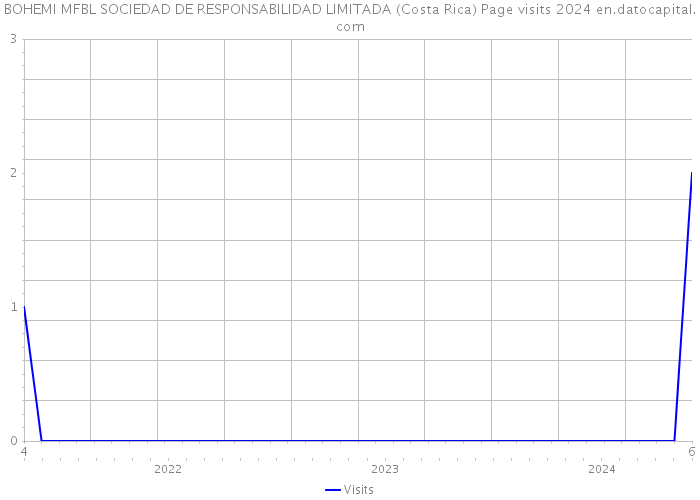 BOHEMI MFBL SOCIEDAD DE RESPONSABILIDAD LIMITADA (Costa Rica) Page visits 2024 