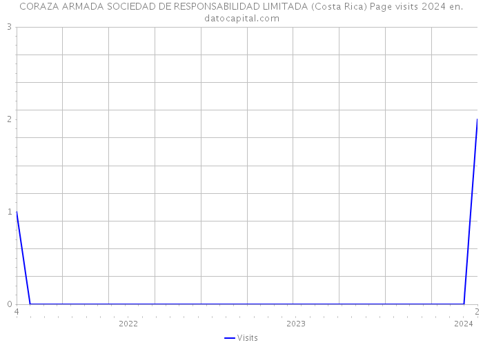 CORAZA ARMADA SOCIEDAD DE RESPONSABILIDAD LIMITADA (Costa Rica) Page visits 2024 