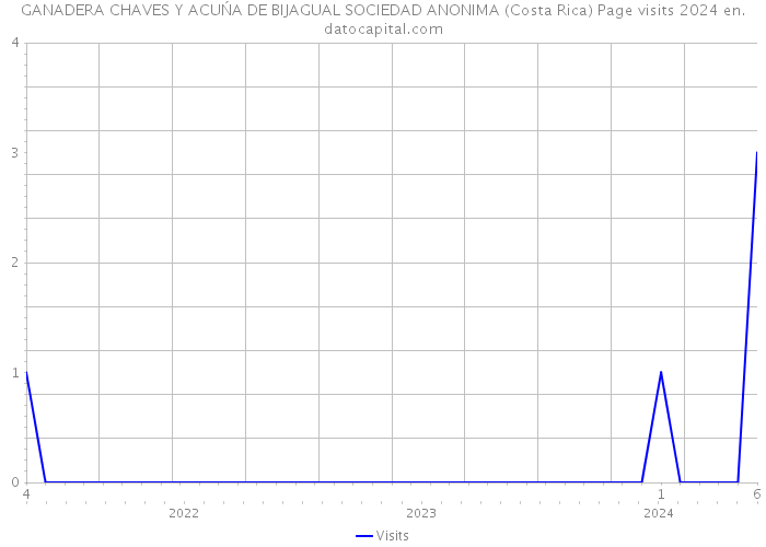 GANADERA CHAVES Y ACUŃA DE BIJAGUAL SOCIEDAD ANONIMA (Costa Rica) Page visits 2024 