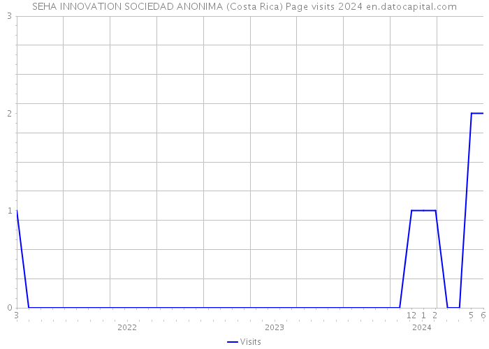 SEHA INNOVATION SOCIEDAD ANONIMA (Costa Rica) Page visits 2024 
