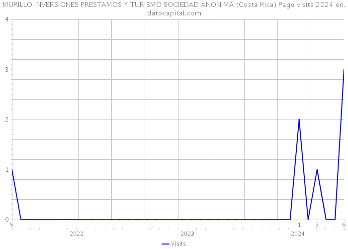 MURILLO INVERSIONES PRESTAMOS Y TURISMO SOCIEDAD ANONIMA (Costa Rica) Page visits 2024 