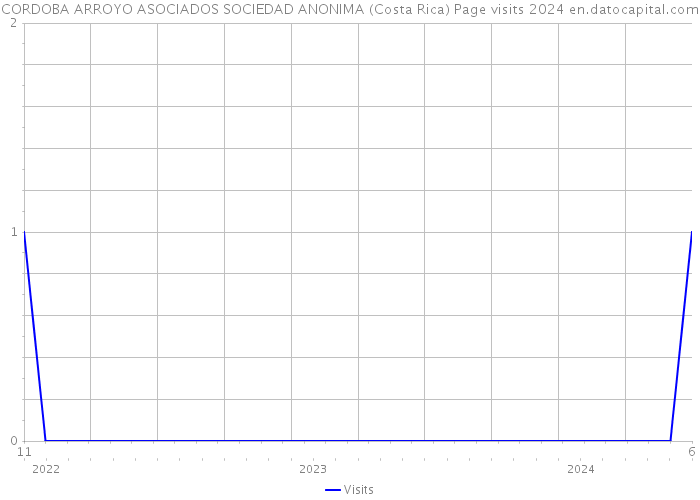 CORDOBA ARROYO ASOCIADOS SOCIEDAD ANONIMA (Costa Rica) Page visits 2024 