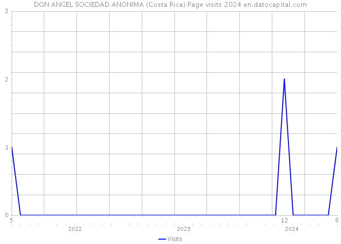 DON ANGEL SOCIEDAD ANONIMA (Costa Rica) Page visits 2024 