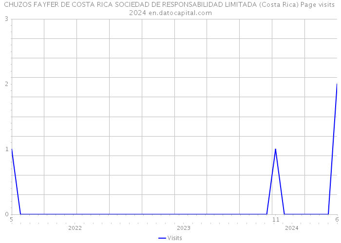 CHUZOS FAYFER DE COSTA RICA SOCIEDAD DE RESPONSABILIDAD LIMITADA (Costa Rica) Page visits 2024 