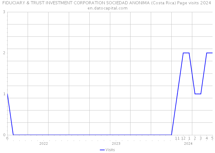 FIDUCIARY & TRUST INVESTMENT CORPORATION SOCIEDAD ANONIMA (Costa Rica) Page visits 2024 