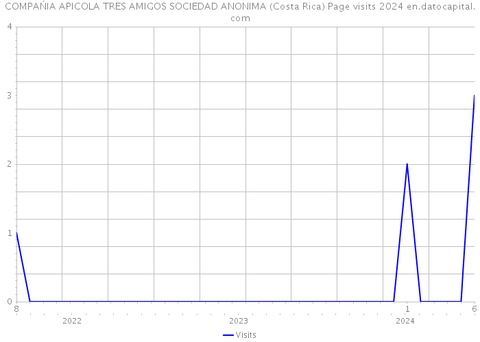 COMPAŃIA APICOLA TRES AMIGOS SOCIEDAD ANONIMA (Costa Rica) Page visits 2024 