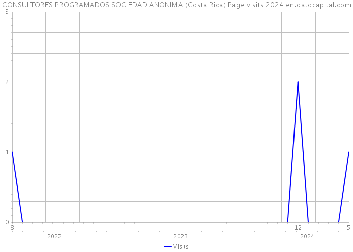 CONSULTORES PROGRAMADOS SOCIEDAD ANONIMA (Costa Rica) Page visits 2024 