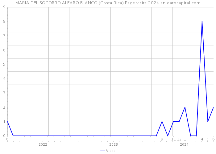 MARIA DEL SOCORRO ALFARO BLANCO (Costa Rica) Page visits 2024 