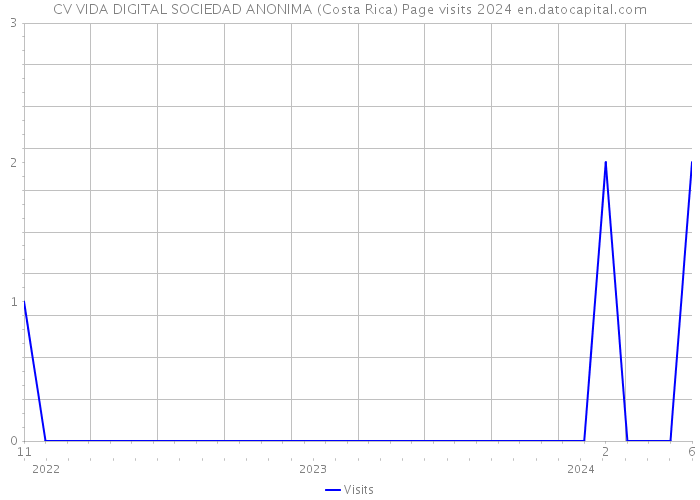 CV VIDA DIGITAL SOCIEDAD ANONIMA (Costa Rica) Page visits 2024 