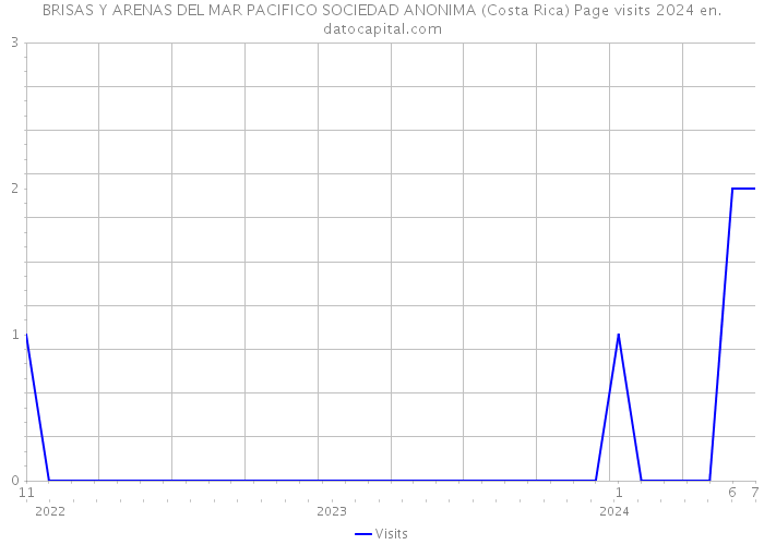 BRISAS Y ARENAS DEL MAR PACIFICO SOCIEDAD ANONIMA (Costa Rica) Page visits 2024 