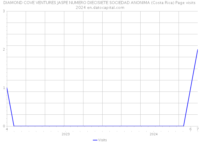DIAMOND COVE VENTURES JASPE NUMERO DIECISIETE SOCIEDAD ANONIMA (Costa Rica) Page visits 2024 