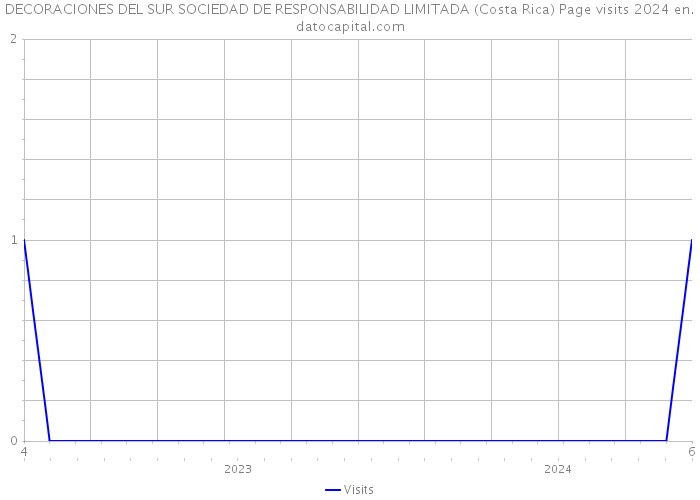 DECORACIONES DEL SUR SOCIEDAD DE RESPONSABILIDAD LIMITADA (Costa Rica) Page visits 2024 