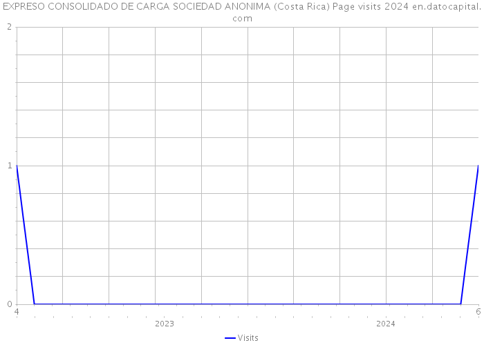 EXPRESO CONSOLIDADO DE CARGA SOCIEDAD ANONIMA (Costa Rica) Page visits 2024 