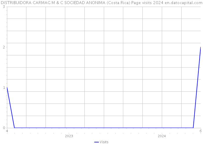 DISTRIBUIDORA CARMAG M & C SOCIEDAD ANONIMA (Costa Rica) Page visits 2024 