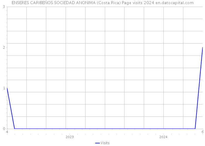 ENSERES CARIBEŃOS SOCIEDAD ANONIMA (Costa Rica) Page visits 2024 