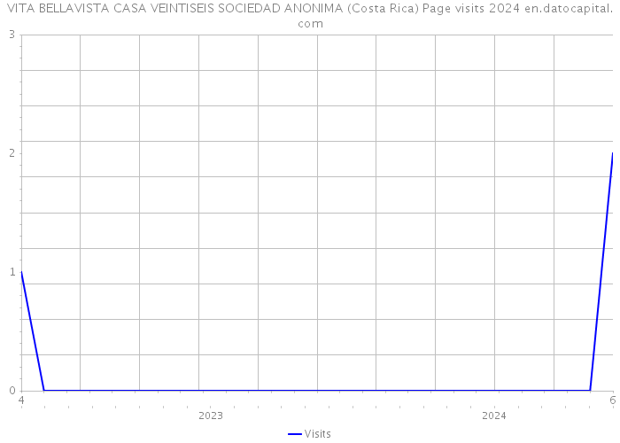 VITA BELLAVISTA CASA VEINTISEIS SOCIEDAD ANONIMA (Costa Rica) Page visits 2024 