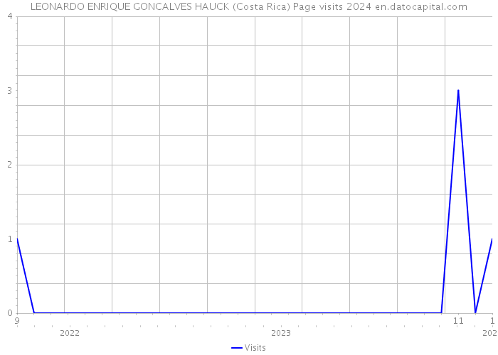 LEONARDO ENRIQUE GONCALVES HAUCK (Costa Rica) Page visits 2024 