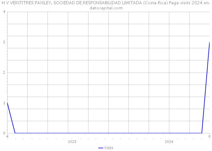 H V VEINTITRES PAISLEY, SOCIEDAD DE RESPONSABILIDAD LIMITADA (Costa Rica) Page visits 2024 