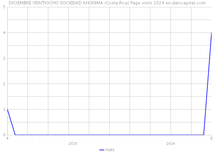 DICIEMBRE VEINTIOCHO SOCIEDAD ANONIMA (Costa Rica) Page visits 2024 