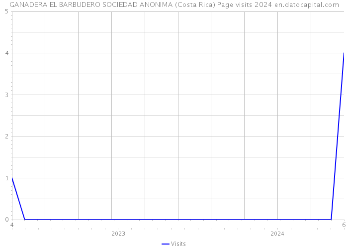 GANADERA EL BARBUDERO SOCIEDAD ANONIMA (Costa Rica) Page visits 2024 