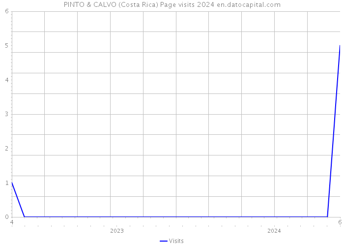 PINTO & CALVO (Costa Rica) Page visits 2024 