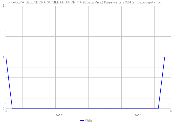 PRADERA DE LINDORA SOCIEDAD ANONIMA (Costa Rica) Page visits 2024 