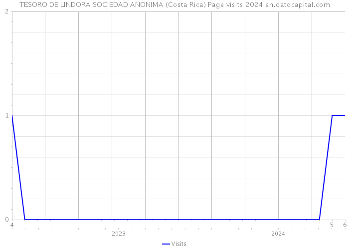 TESORO DE LINDORA SOCIEDAD ANONIMA (Costa Rica) Page visits 2024 