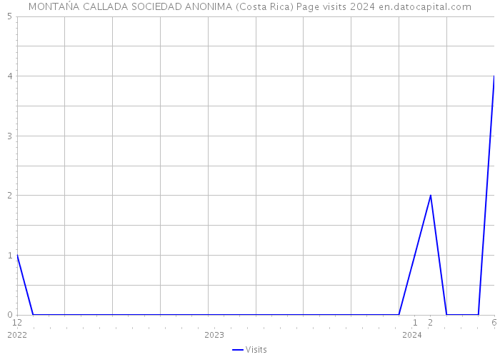 MONTAŃA CALLADA SOCIEDAD ANONIMA (Costa Rica) Page visits 2024 