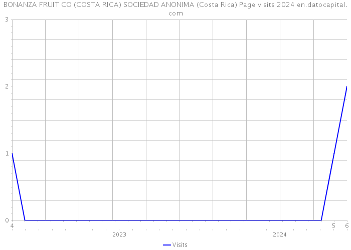 BONANZA FRUIT CO (COSTA RICA) SOCIEDAD ANONIMA (Costa Rica) Page visits 2024 
