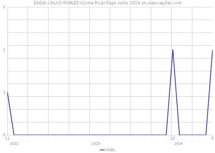 ZAIDA CALVO ROBLES (Costa Rica) Page visits 2024 