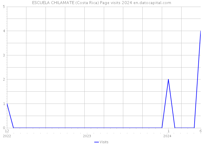 ESCUELA CHILAMATE (Costa Rica) Page visits 2024 