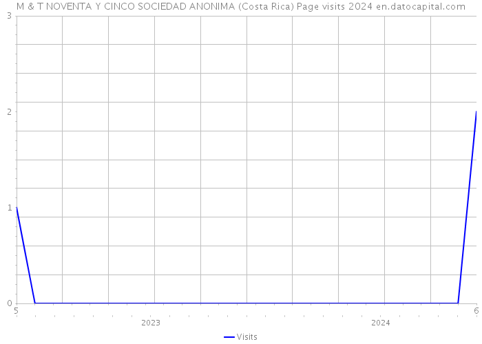 M & T NOVENTA Y CINCO SOCIEDAD ANONIMA (Costa Rica) Page visits 2024 