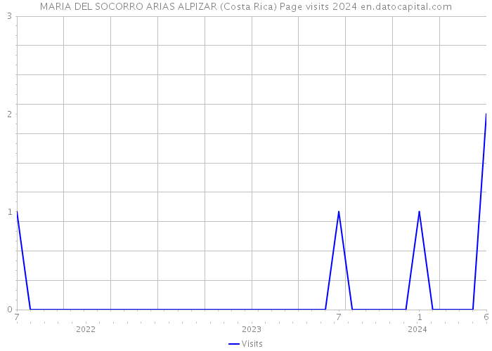 MARIA DEL SOCORRO ARIAS ALPIZAR (Costa Rica) Page visits 2024 