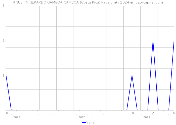 AGUSTIN GERARDO GAMBOA GAMBOA (Costa Rica) Page visits 2024 