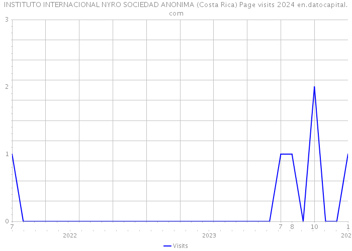INSTITUTO INTERNACIONAL NYRO SOCIEDAD ANONIMA (Costa Rica) Page visits 2024 