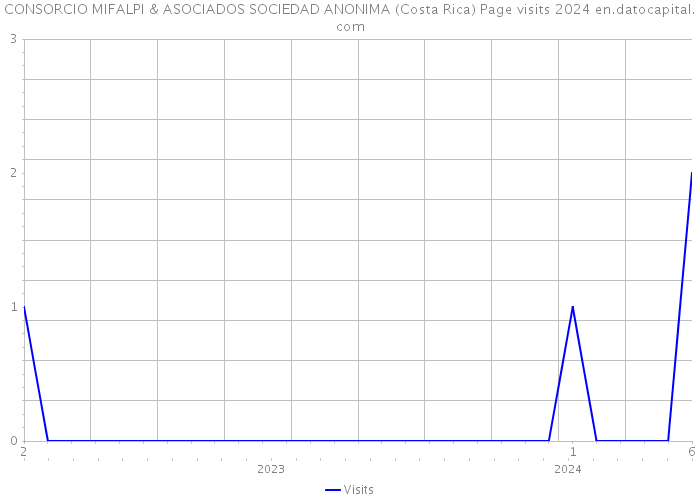 CONSORCIO MIFALPI & ASOCIADOS SOCIEDAD ANONIMA (Costa Rica) Page visits 2024 