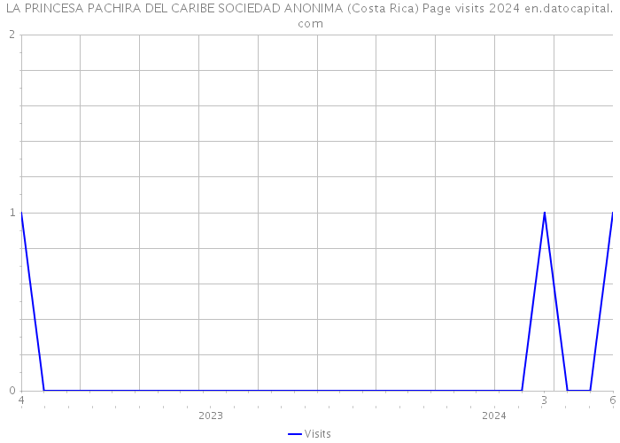 LA PRINCESA PACHIRA DEL CARIBE SOCIEDAD ANONIMA (Costa Rica) Page visits 2024 