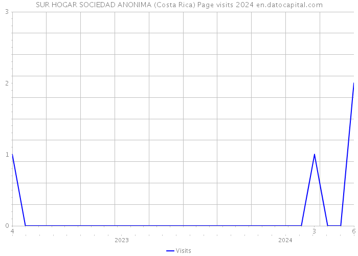 SUR HOGAR SOCIEDAD ANONIMA (Costa Rica) Page visits 2024 