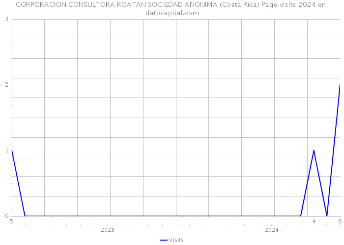CORPORACION CONSULTORA ROATAN SOCIEDAD ANONIMA (Costa Rica) Page visits 2024 