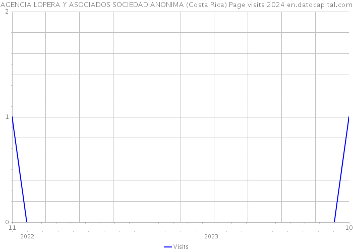 AGENCIA LOPERA Y ASOCIADOS SOCIEDAD ANONIMA (Costa Rica) Page visits 2024 