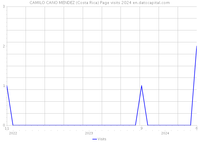 CAMILO CANO MENDEZ (Costa Rica) Page visits 2024 