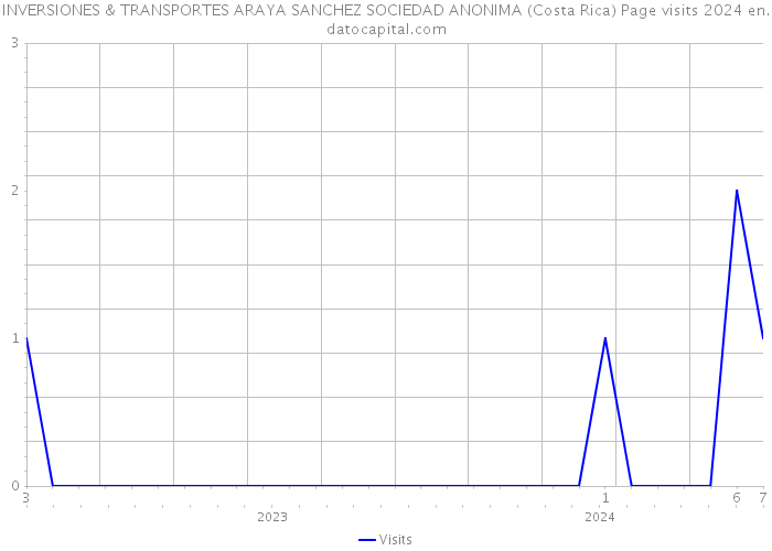 INVERSIONES & TRANSPORTES ARAYA SANCHEZ SOCIEDAD ANONIMA (Costa Rica) Page visits 2024 