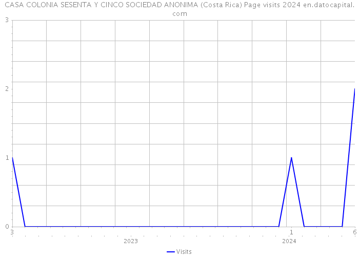 CASA COLONIA SESENTA Y CINCO SOCIEDAD ANONIMA (Costa Rica) Page visits 2024 