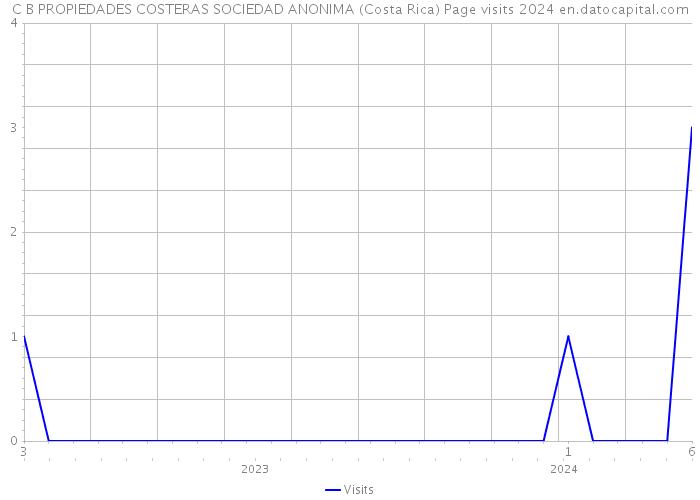 C B PROPIEDADES COSTERAS SOCIEDAD ANONIMA (Costa Rica) Page visits 2024 