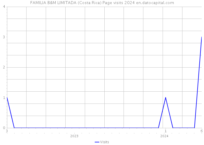 FAMILIA B&M LIMITADA (Costa Rica) Page visits 2024 