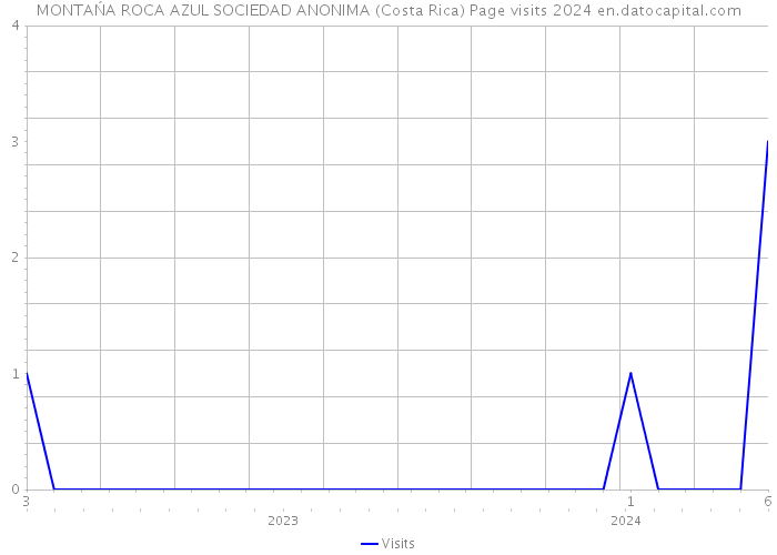 MONTAŃA ROCA AZUL SOCIEDAD ANONIMA (Costa Rica) Page visits 2024 