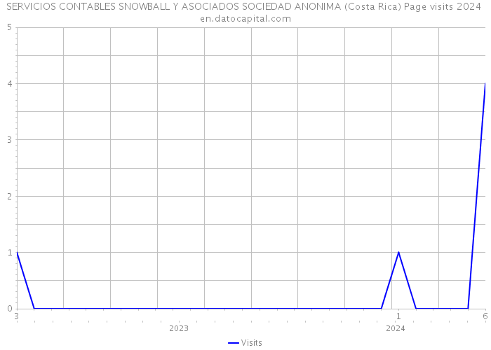 SERVICIOS CONTABLES SNOWBALL Y ASOCIADOS SOCIEDAD ANONIMA (Costa Rica) Page visits 2024 