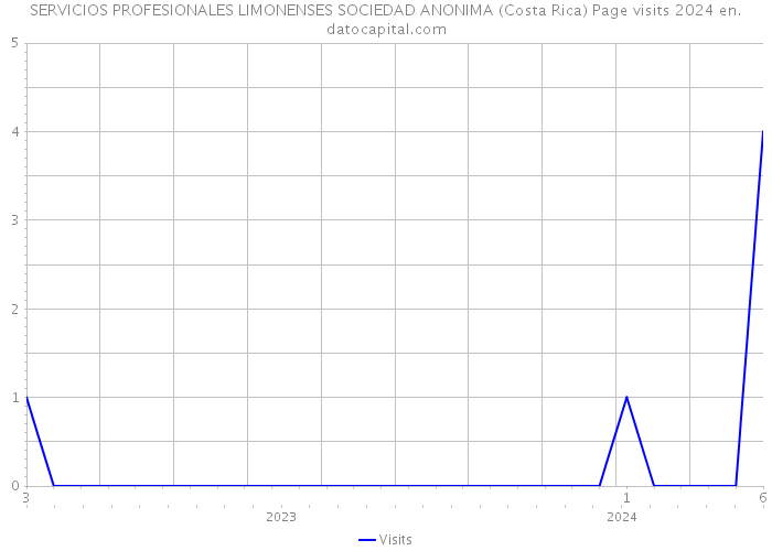 SERVICIOS PROFESIONALES LIMONENSES SOCIEDAD ANONIMA (Costa Rica) Page visits 2024 