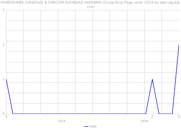 INVERSIONES GONZALEZ & CHACON SOCIEDAD ANONIMA (Costa Rica) Page visits 2024 
