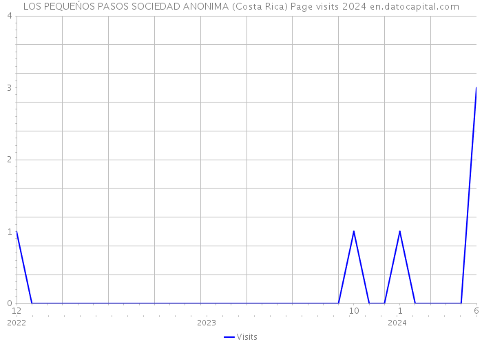 LOS PEQUEŃOS PASOS SOCIEDAD ANONIMA (Costa Rica) Page visits 2024 